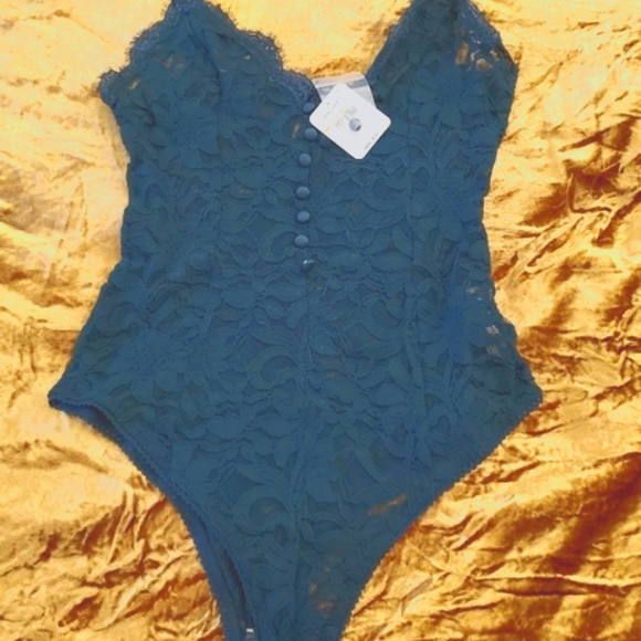Free People Bedroom Date Bodysuit in Green - Picture 16 of 16
